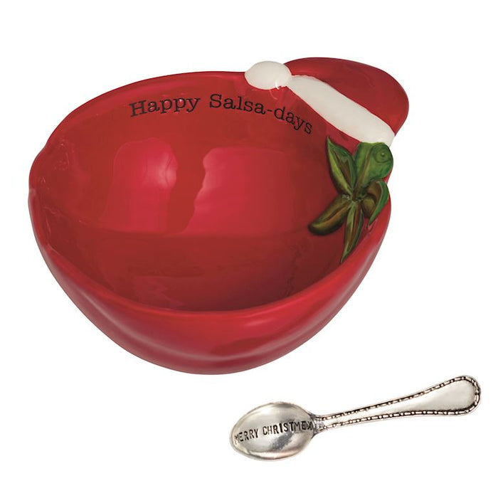 Christmas Tomato Salsa Bowl