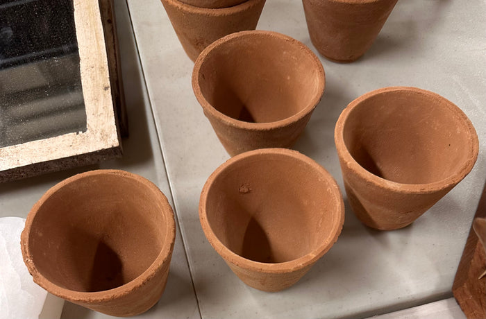 Vintage Mini Terracotta Pots