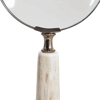 Ivory Resin Magnifying Glass, 9 in.