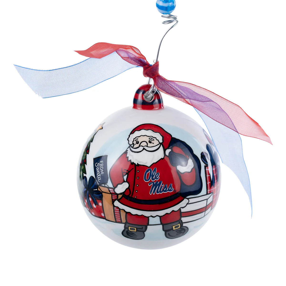 Merry Christmas Santa Collegiate Ornament