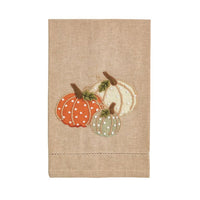 Pumpkin French Knot Tea Towels