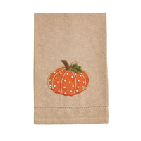 Pumpkin French Knot Tea Towels