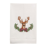 Christmas Embroidered Tea Towel
