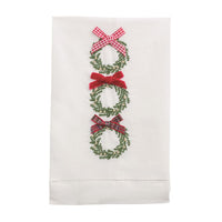 Christmas Embroidered Tea Towel