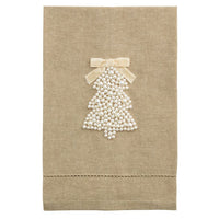 White Christmas Pearl Towel