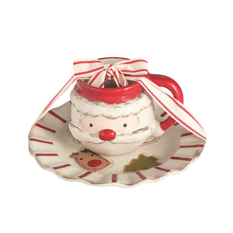 Cookie Plate & Santa Mug Set