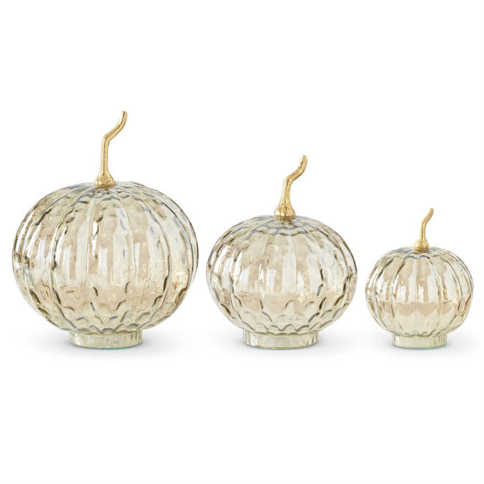 Wavy Glass Pumpkins