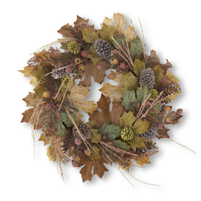 28" Multi Color Fall Wreath