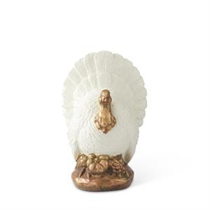 Cream  and Copper Resin Turkeys