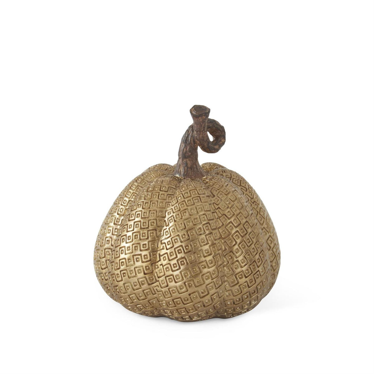 Gold Resin Maze Embossed Pumpkin