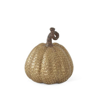 Gold Resin Maze Embossed Pumpkin