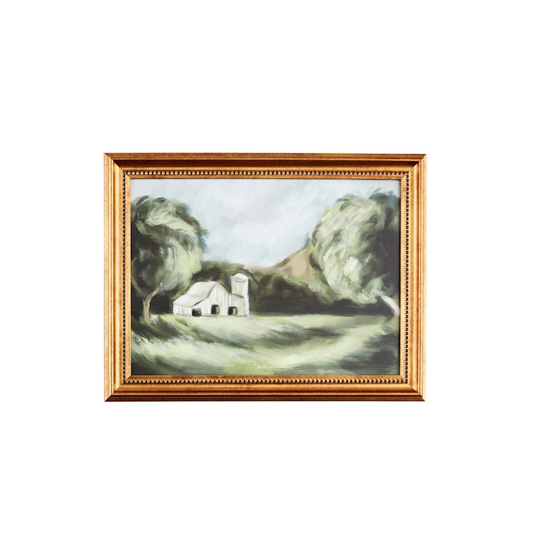 Barn Landscape Framed Art