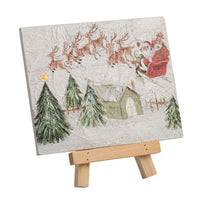 Christmas Mini Art Plaque on Easel