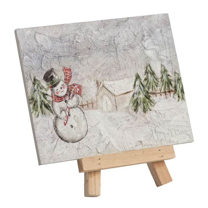 Christmas Mini Art Plaque on Easel