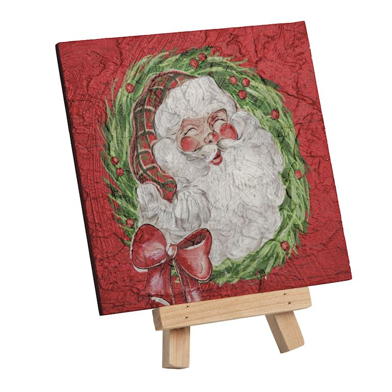 Christmas Mini Art Plaque on Easel