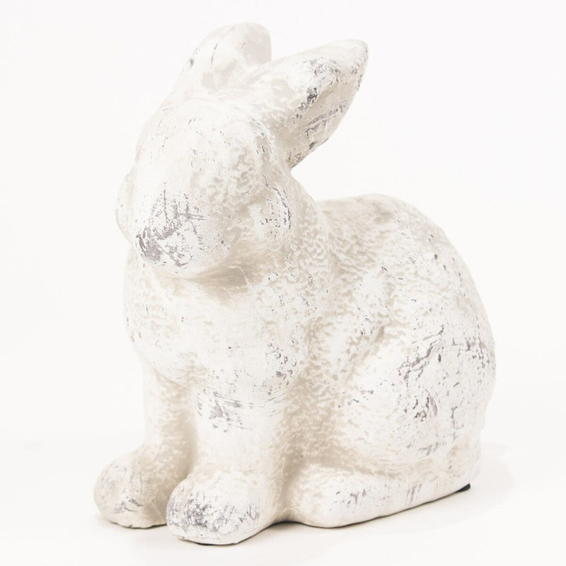 Sitting Bunny Stone Decor - Antique White – Avenue of the Oaks