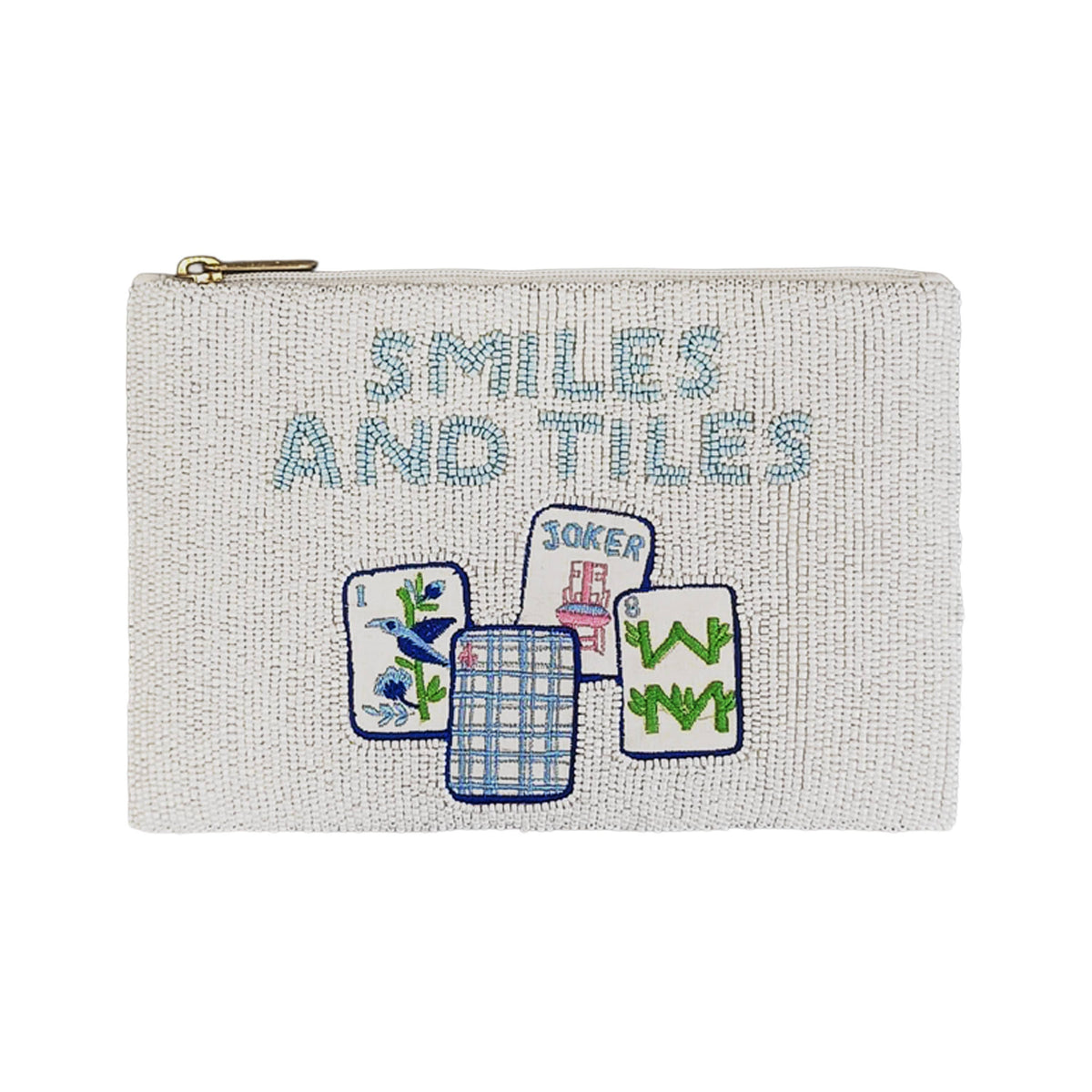 Beaded Bag- Smiles and Tiles