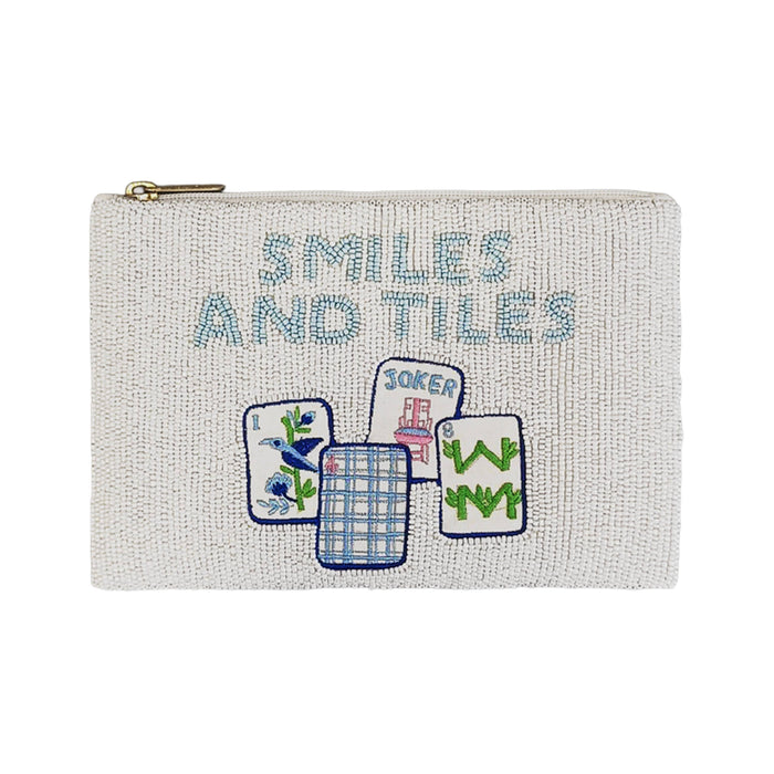 Beaded Bag- Smiles and Tiles