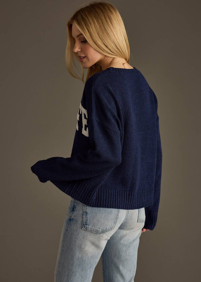 Lake Life Lightweight Sweater - Navy