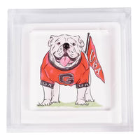 Acrylic Napkin Holder w/Napkin Weight - Collegiate Edition
