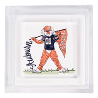 Acrylic Napkin Holder w/Napkin Weight - Collegiate Edition