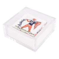 Acrylic Napkin Holder w/Napkin Weight - Collegiate Edition
