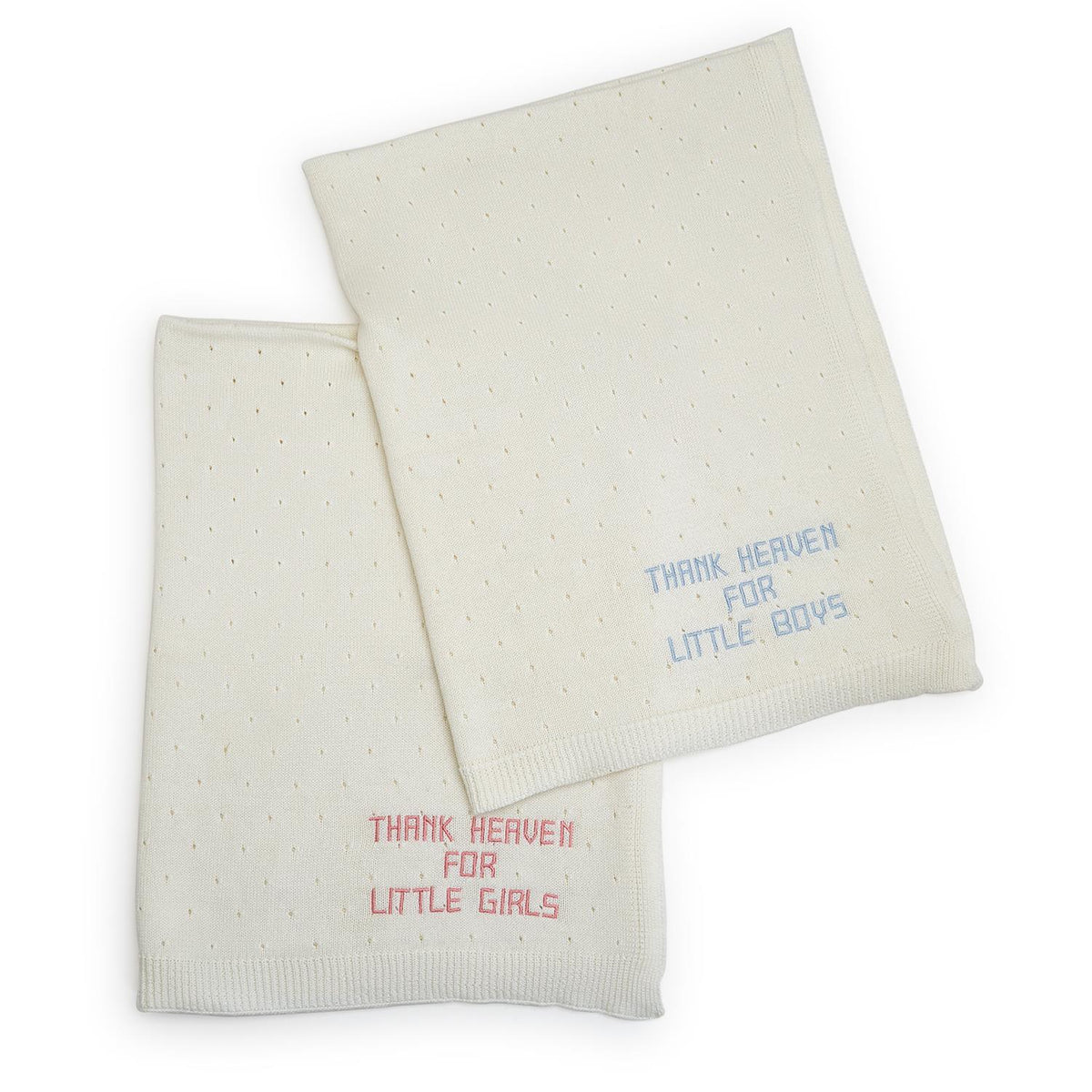 Thank Heaven for Little Girls / Boys Embroidered Blanket