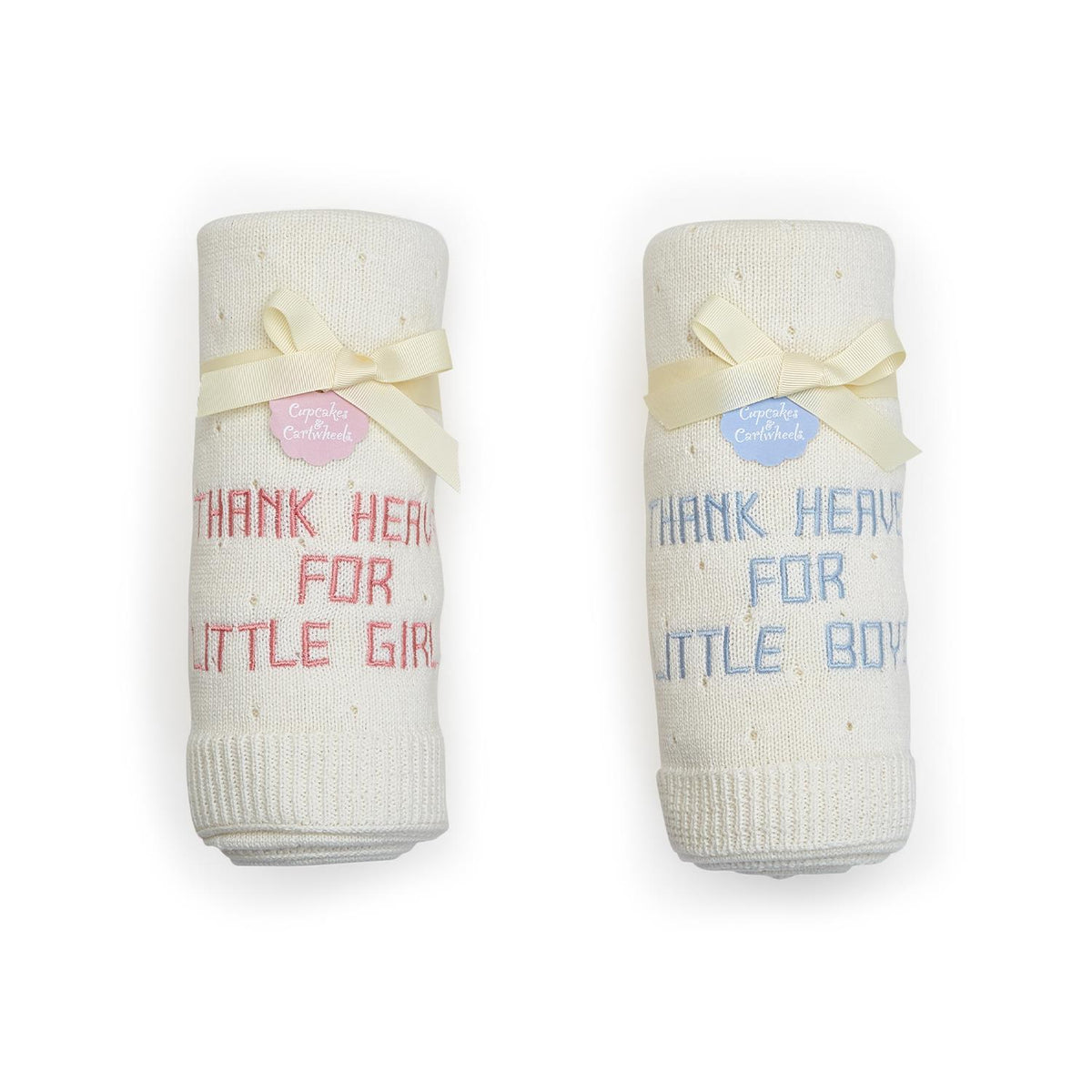 Thank Heaven for Little Girls / Boys Embroidered Blanket