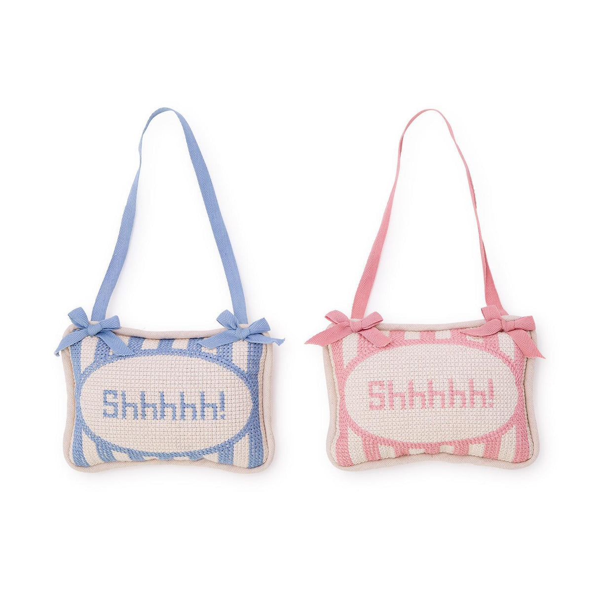 "Shhhhh!" Embroidered Door Hanger
