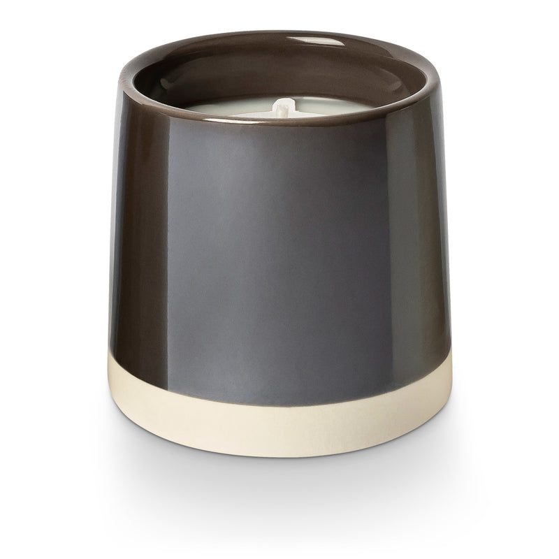 Woodfire Shine Ceramic Candle