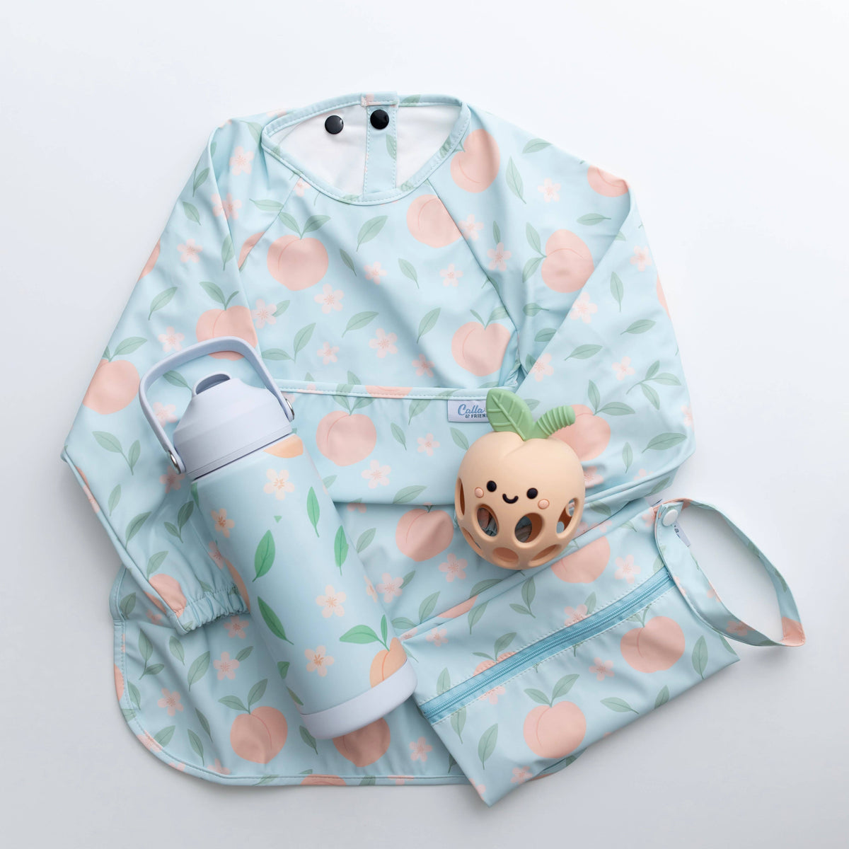 The Grayson Long Sleeve Bib - Peach Blossom