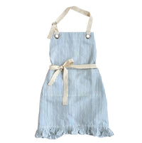 Ruffle Pin Stripe Apron