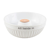 "All Hands In" Serving Bowl