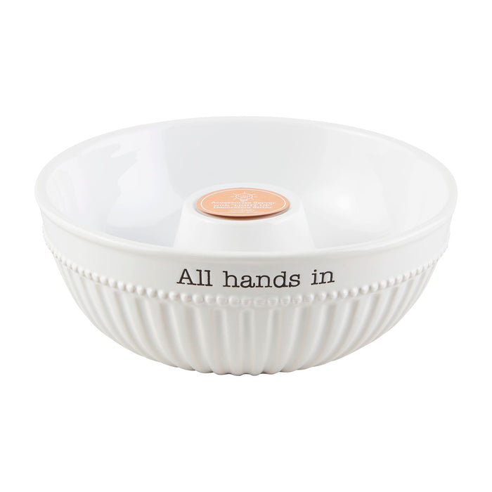 "All Hands In" Serving Bowl