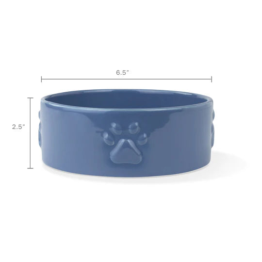 Sculpt Paw Navy Pet Bowl