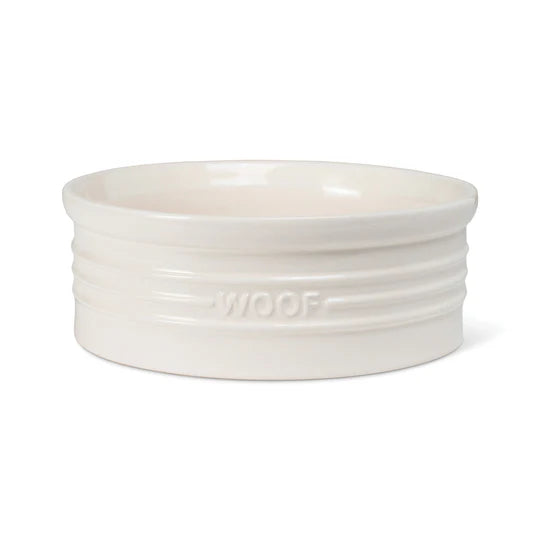 Woof Ivory Pet Bowl