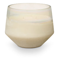 Winter White Baltic Glass Candle