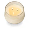 Winter White Baltic Glass Candle