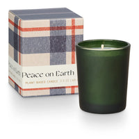 Balsam & Cedar Boxed Votive - Holiday Plaids