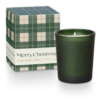 Balsam & Cedar Boxed Votive - Holiday Plaids