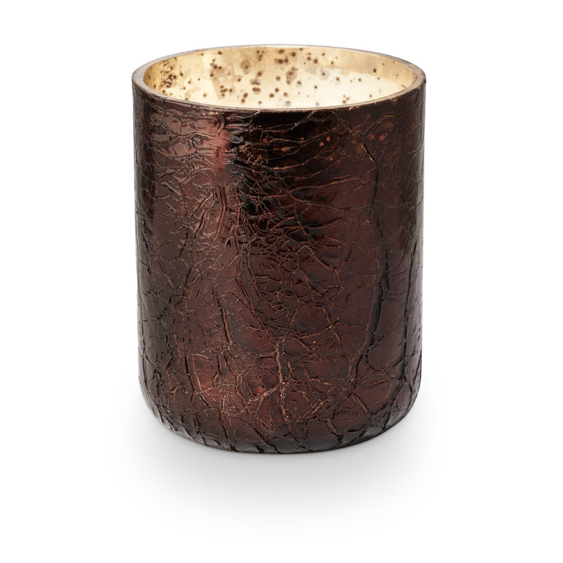 Boxed Crackle Glass Candle