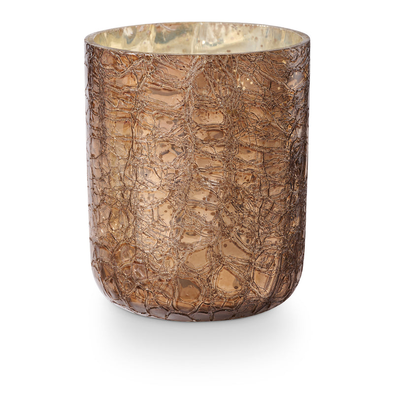 Boxed Crackle Glass Candle