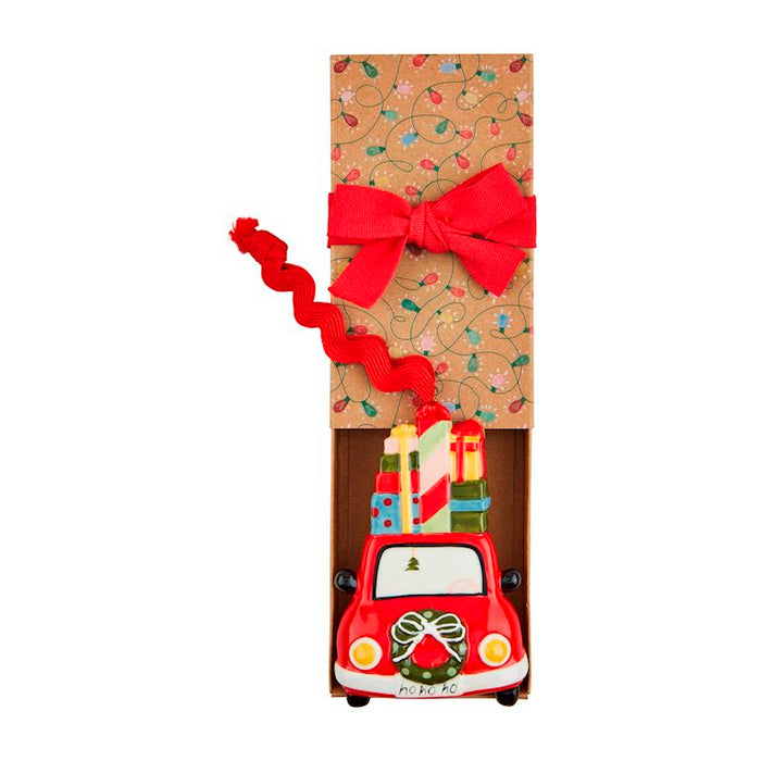 Car Boxed Ceramic Ornament