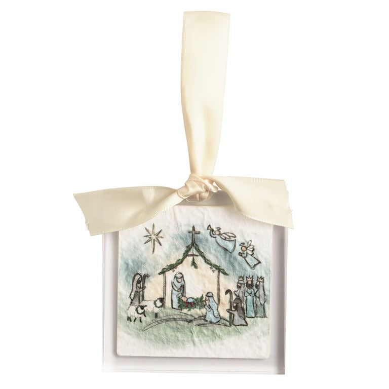Nativity Artwork Acrylic Ornament
