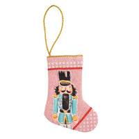 Mini Nutcracker Needlepoint Stockings