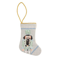 Mini Nutcracker Needlepoint Stockings