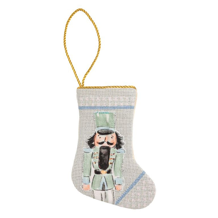 Mini Nutcracker Needlepoint Stockings