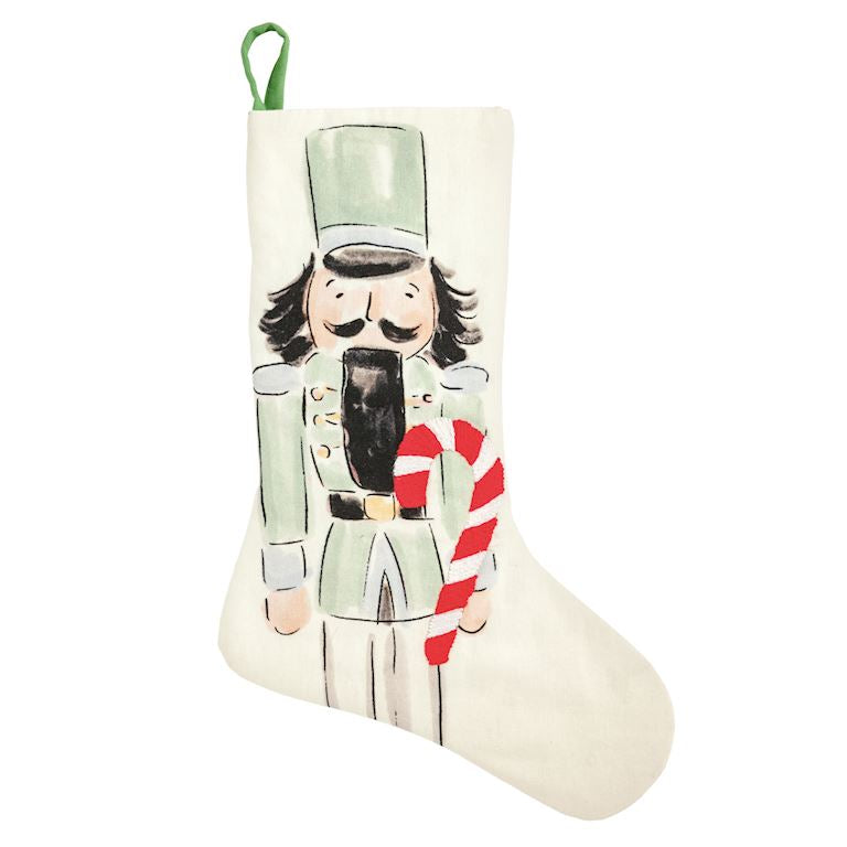 Nutcracker Embroidered Stocking