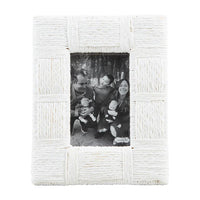 White Rope Woven Frame