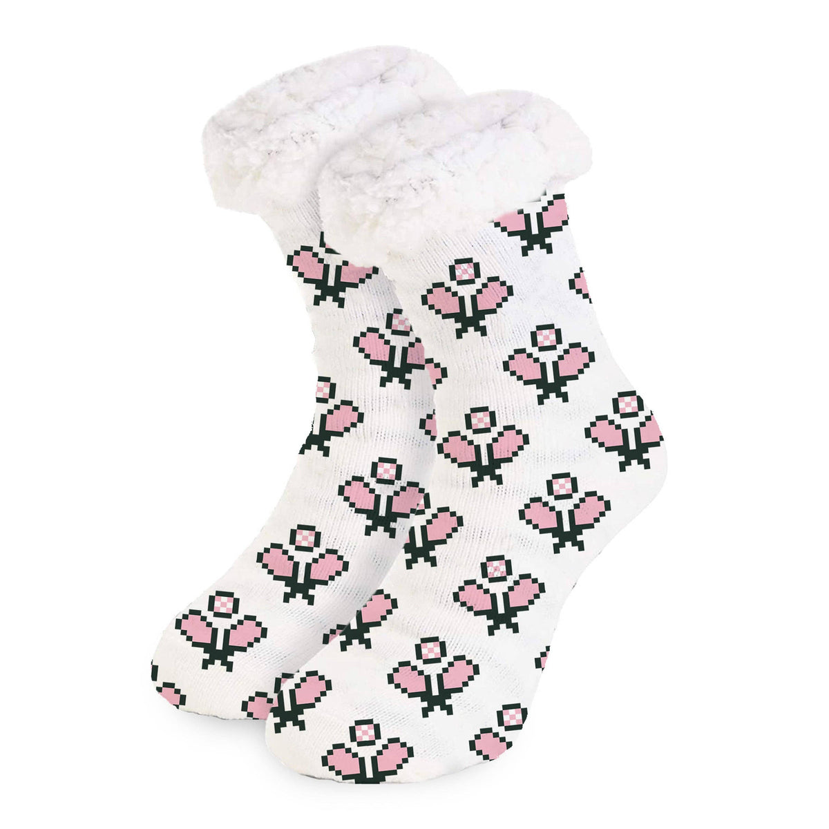 Knit Slipper Socks - Pickleball